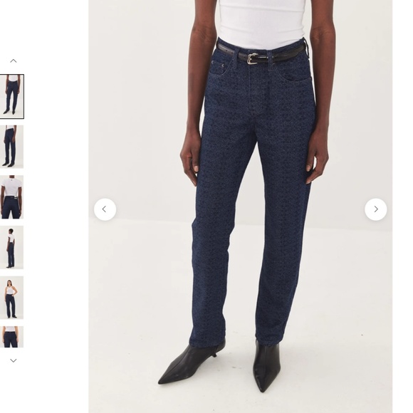 NWT - Dr Monogram No.6 High Waist Straight Denim - Size: W24 Tall - Picture 5 of 7